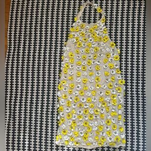 ASOS Cream Dress with Yellow and White Floral Accents